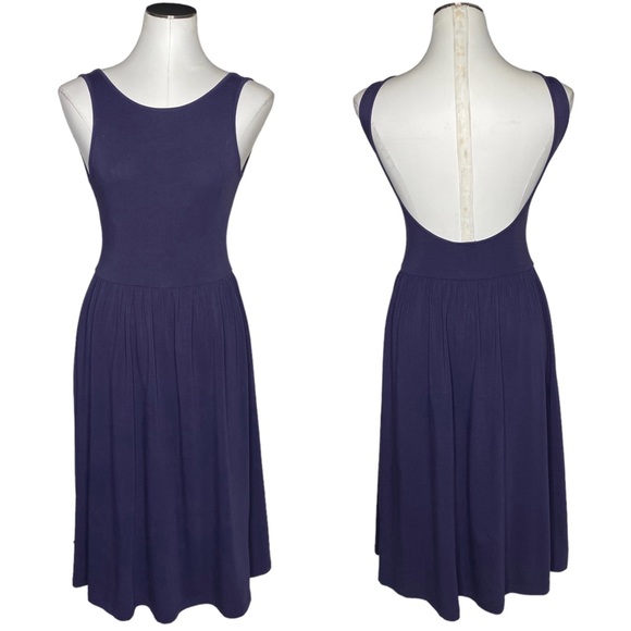ASOS Midi Fit and Flare Dress with Scoop Back - Picture 1 of 9
